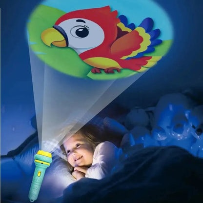 פנס מקרן לילדים עם תיק ו-10 כרטיסיות