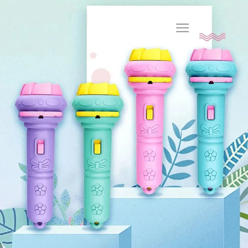 פנס מקרן לילדים עם תיק ו-10 כרטיסיות